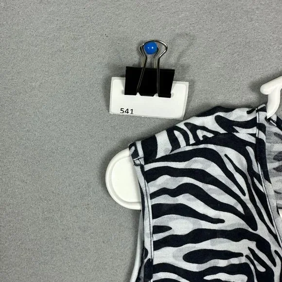 CJ Banks Womens Pullover Tank Zebra Sleeveless Top Plus Size 2X - Picture 11 of 11